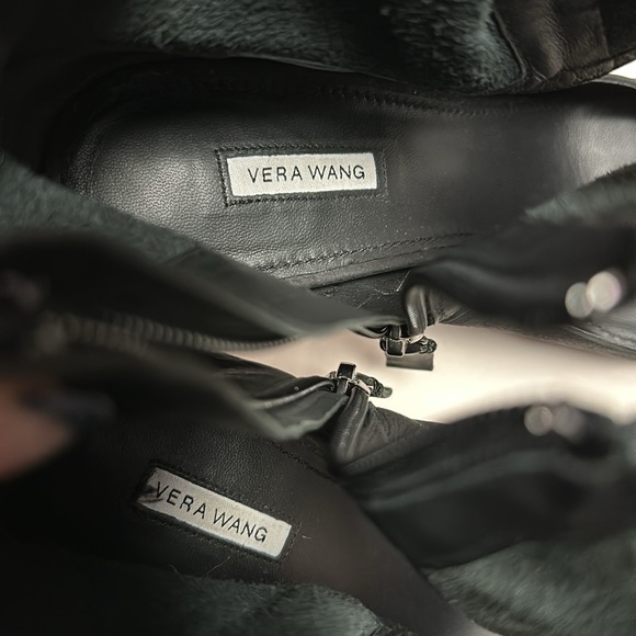 Vera Wang Leather Stiletto Heels - Picture 7 of 15